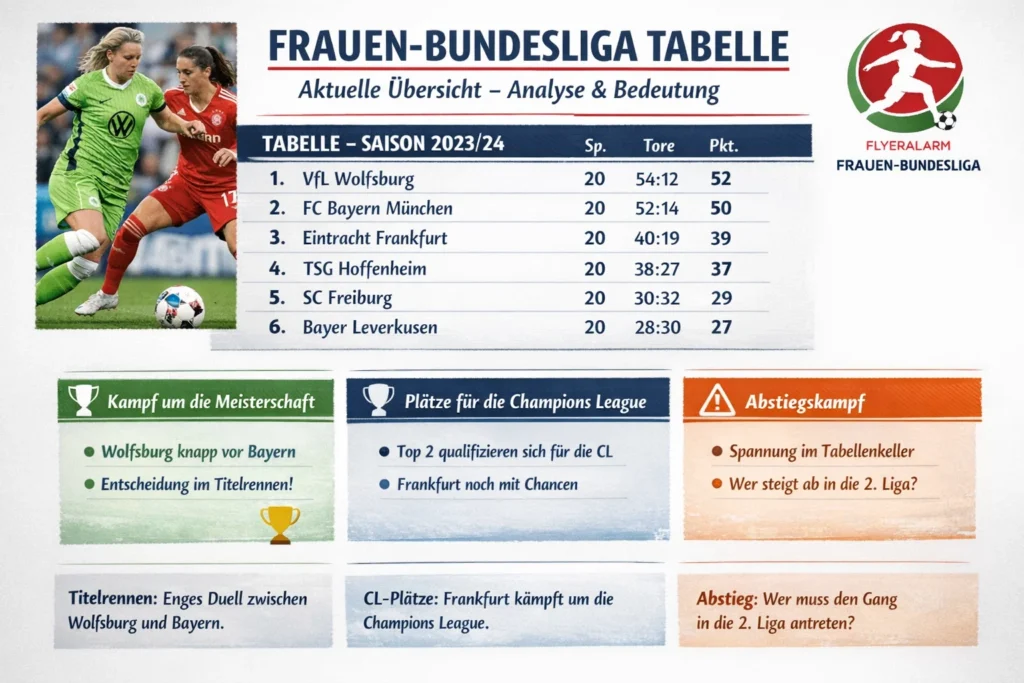 Frauen-Bundesliga Tabelle – Aktuelle Übersicht Analyse und Bedeutung Frauen-Bundesliga Tabelle