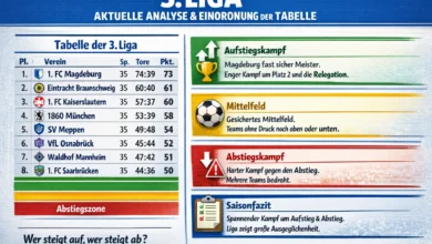 Liga Tabelle – Aktuelle Analyse Bedeutung und Einordnung der dritten Liga Liga Tabelle